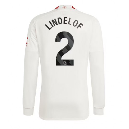 Maillot de foot Manchester United Victor Lindelof #2 Troisième 2023-24 Manche Longue